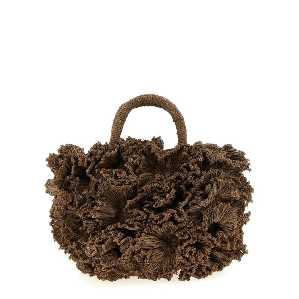 Ibeliv Brown Raffia Women's Handbag